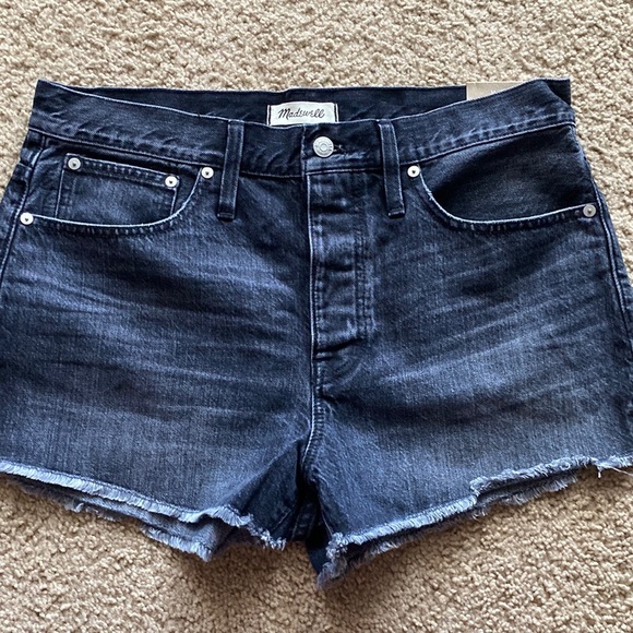 Madewell Pants - Madewell Relaxed Denim Shorts Black Size 30